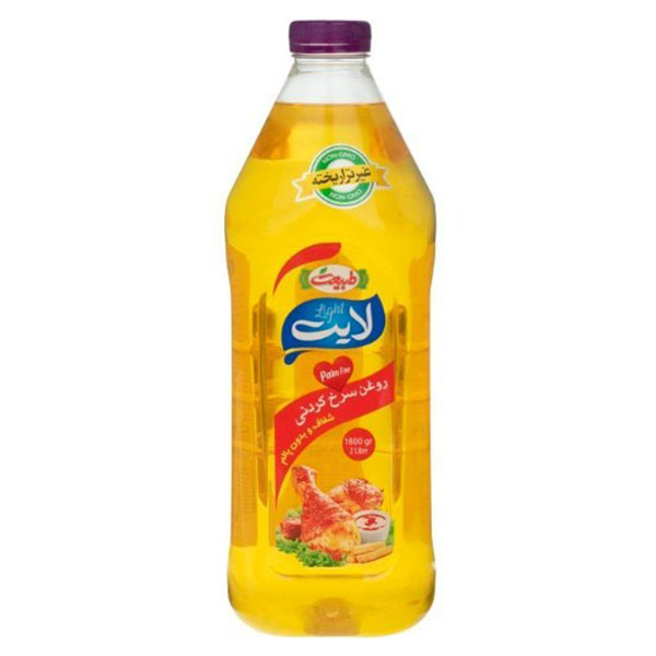روغن لایت سرخ کردنی طبیعت شفاف بدون پالم 1800 لیتری