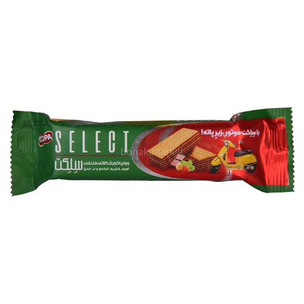 ویفر با مغز شکلات فندقی سلکت کوپا 35 گرم
