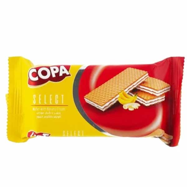 ویفر با کرم موزی سلکت کوپا 45 گرمی