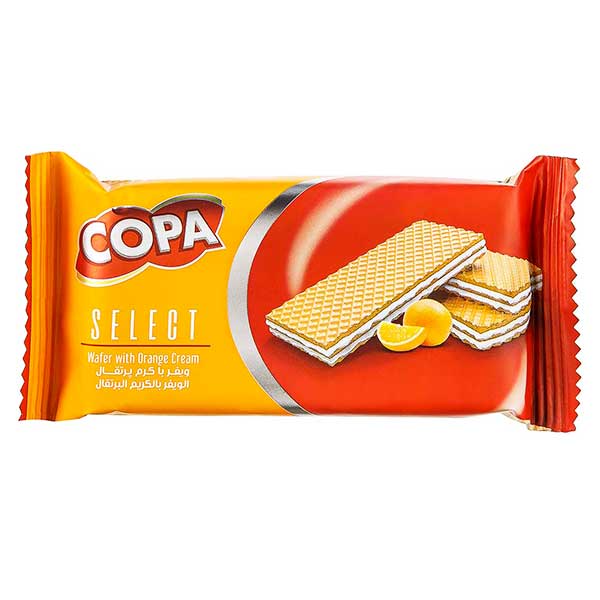 ویفر با کرم پرتقالی سلکت کوپا 45 گرم