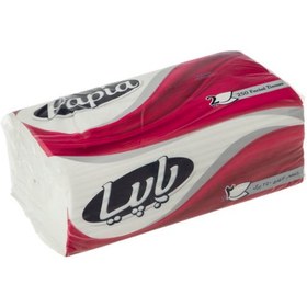 دستمال کاغذی پاپیا با بسته بندی سافت پک 250 برگ دولایه