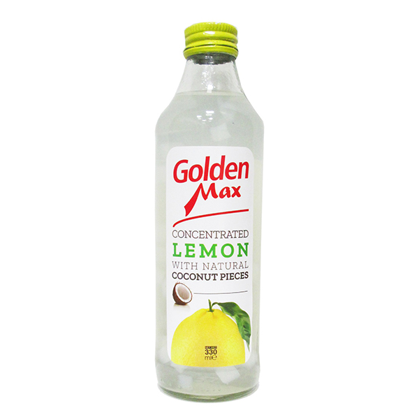 نوشیدنی لیمو حاوی تکه های نارگیل 330 میلی گلدن مکس