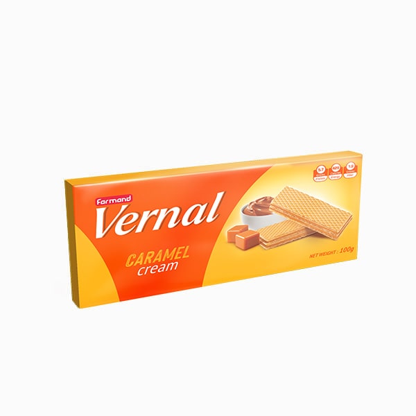 ویفر ورنال کارامل 100 گرم