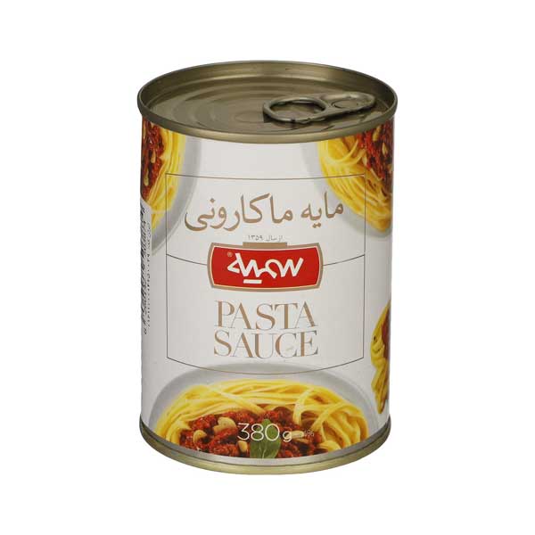 کنسرو مایه ماکارونی 380 گرمی سمیه