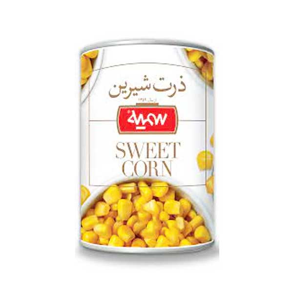 کنسرو ذرت شیرین 380 گرمی سمیه