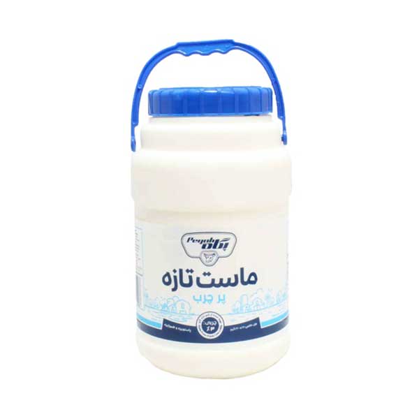 ماست دبه 2 کیلویی3 درصد چربی(پرچرب) غنی شده با ویتامین d3 پگاه