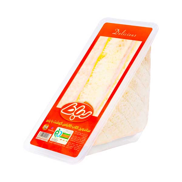 ساندویچ کلاب کالباس گوشت رباط 150 گرم