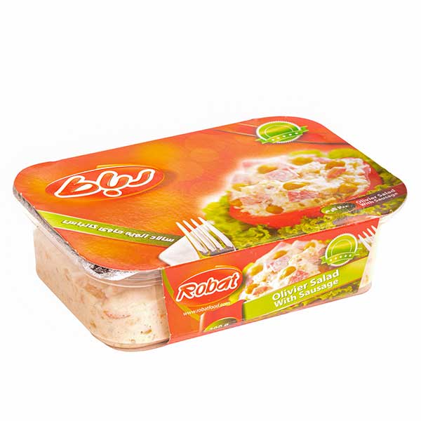 سالاد الویه ژامبون گوشت بسته 200 گرمی رباط