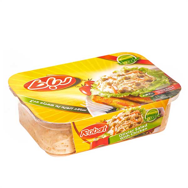 سالاد الویه مرغ بسته 200 گرمی رباط