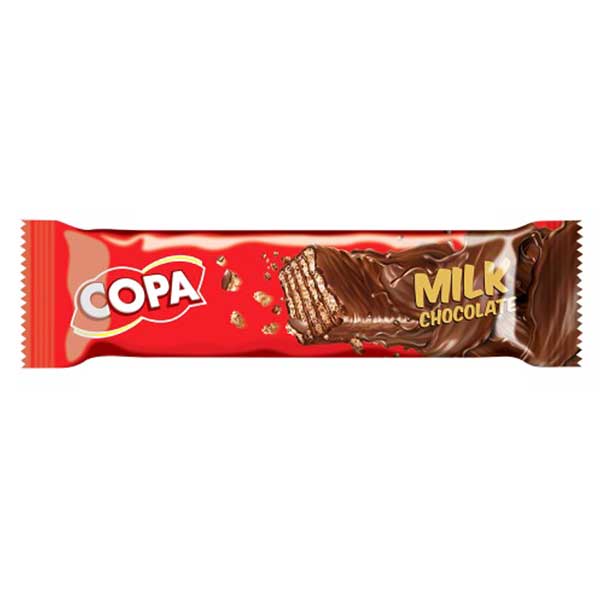 ویفر شیری با روکش شکلاتی کوپا 5 لایه 35 گرم