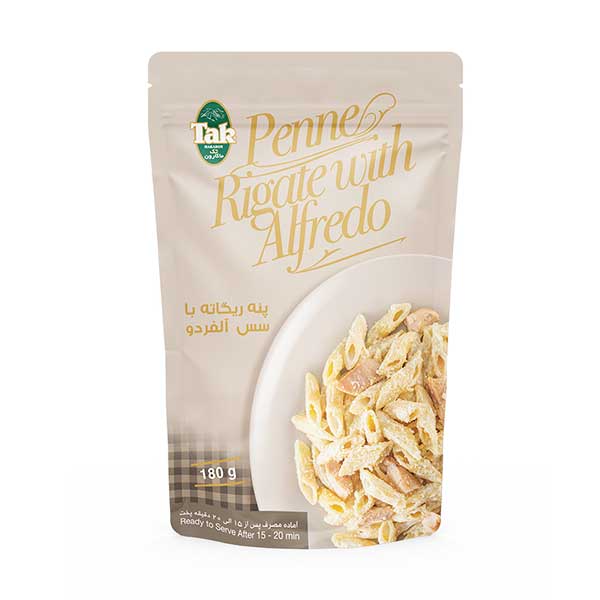 پاستا نیمه آماده 180 گرم پنه ریگاته باسس آلفردو