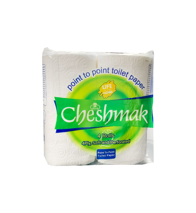 دستمال توالت 4 لایه بسته 4 عددی چشمک