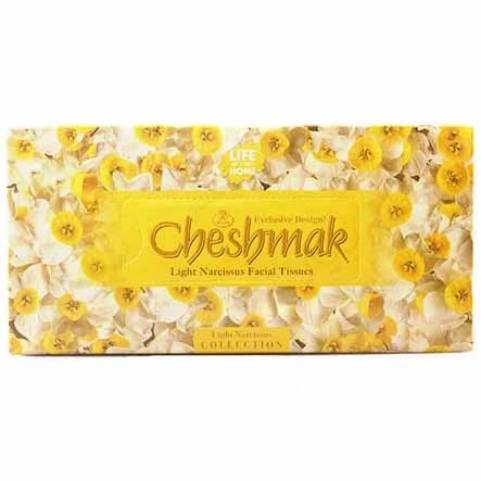 دستمال کاغذی ماشینی 100 برگ دولایه طرح نرگس چشمک