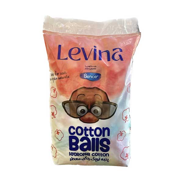 پنبه توپی رنگی آرایش لوینا