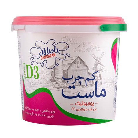 ماست پروبیوتیک کم چرب