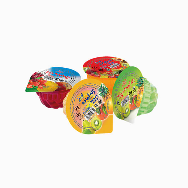 ژله آماده تکرنگ لیوانی