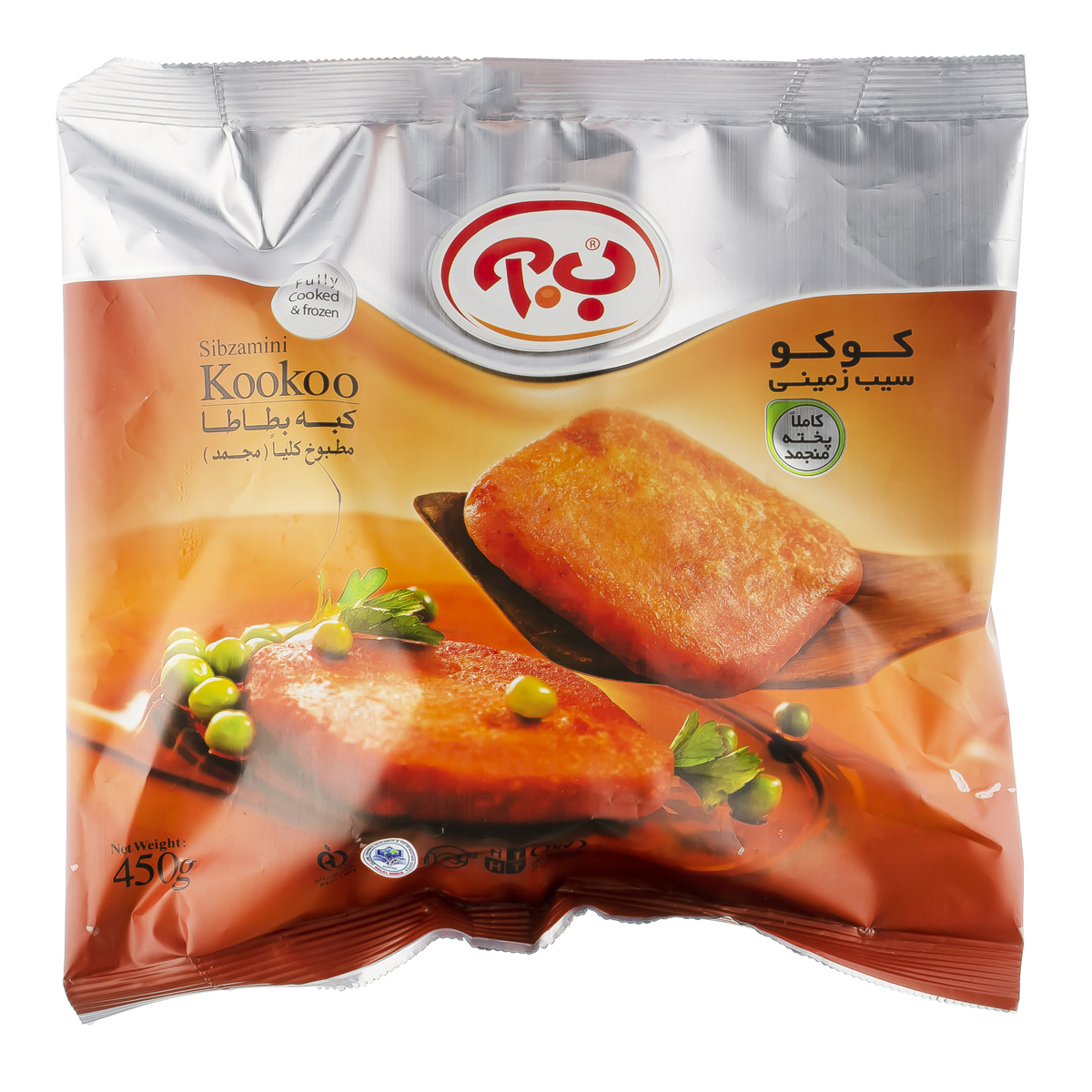 کوکو سیب زمینی بسته 450 گرمی ب.آ