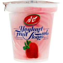 ماست میوه‌ای توت‌فرنگی 125 گرمی کاله