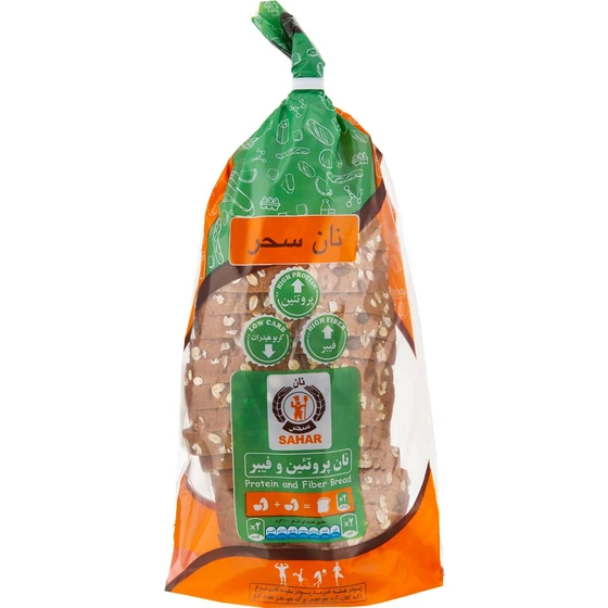 نان تست پروتئین و فیبر 400گرمی نان سحر