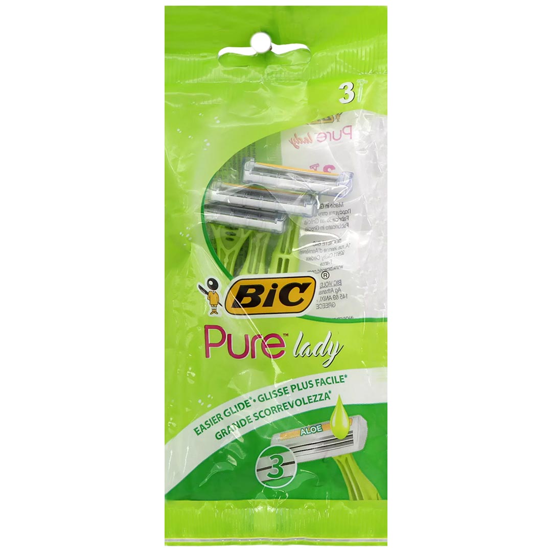 ژیلت سه لبه زنانه صابوندار پیور 3عددی بیک