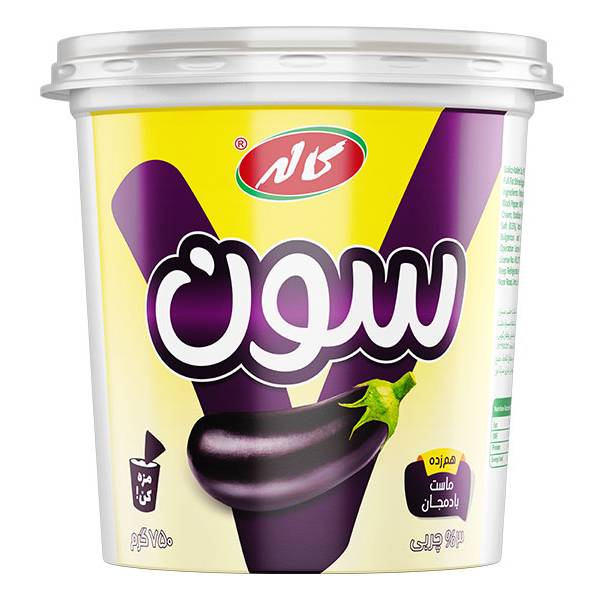 ماست طعمدار بادمجان کاله 750 گرمی