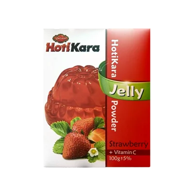 پودر ژله توت فرنگی 100گرمی هاتی کارا