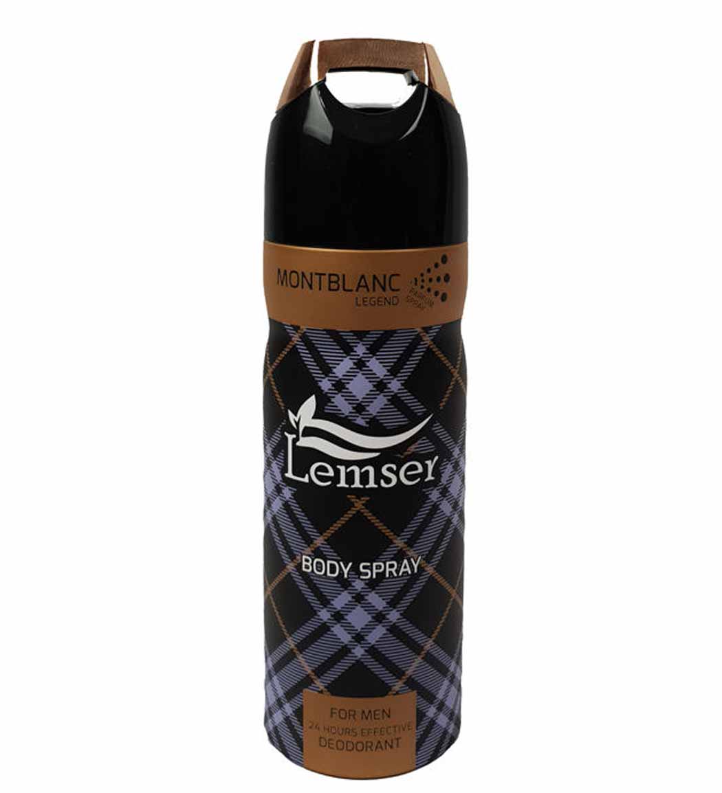 اسپری بدن مردانه 200میل رایحه مونت بلنک لجند لمسر