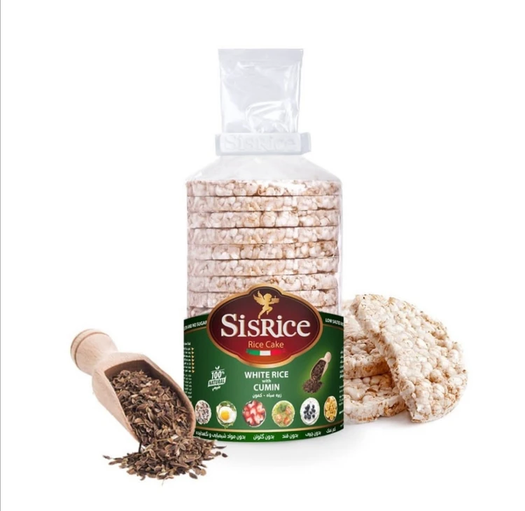 رایس کیک با طعم زیره سیس رایس 120 گرمی