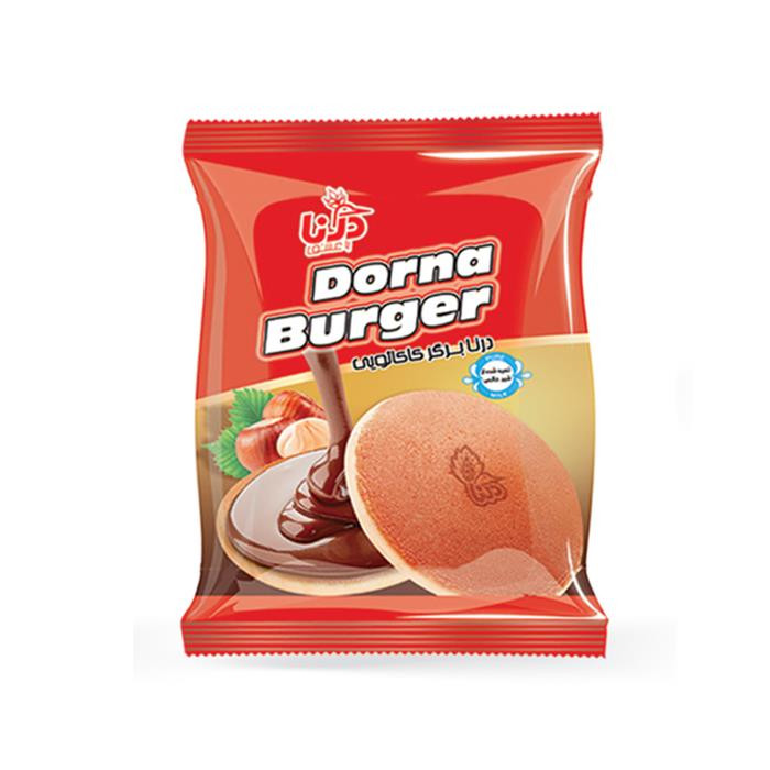 کیک درنا برگر کاکائویی درنا 40 گرمی