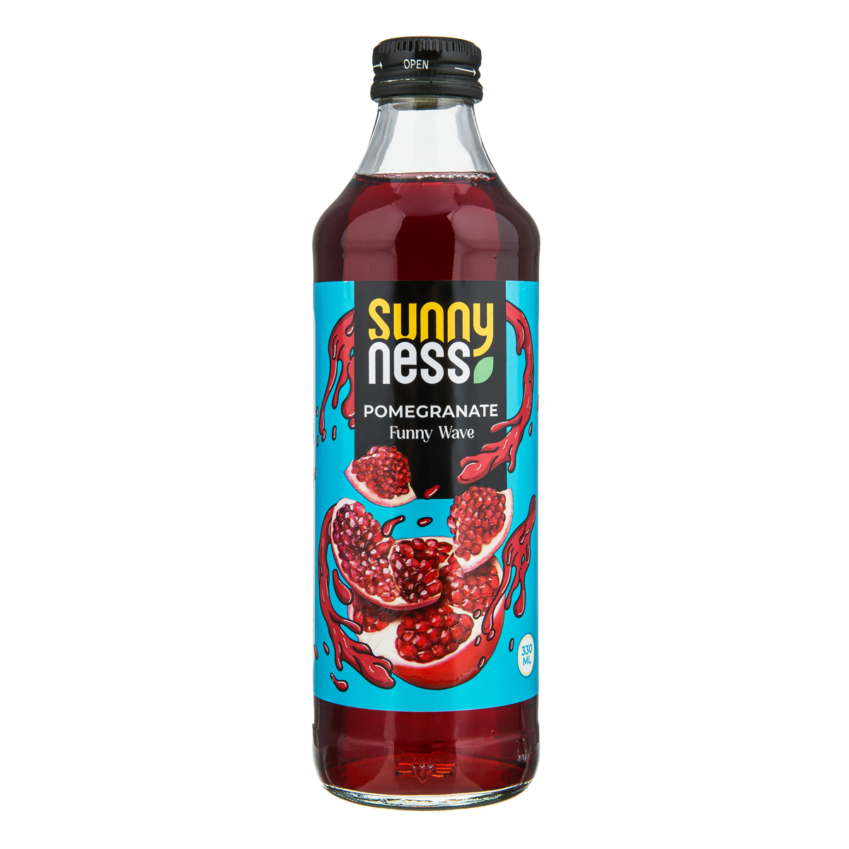 نوشیدنی شیشه  انار 330 سی سی سانی نس