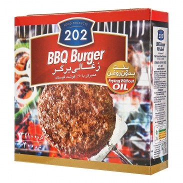 زغالی برگر 90 درصد گوشت گوساله 400 گرمی 4 عددی 202