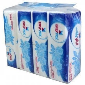 دستمال اقتصادی ایزی پیک 200برگ 4عددی طبیعت