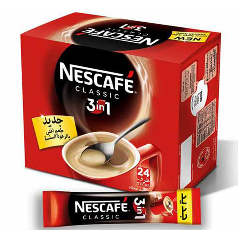 قهوه 3*1 جعبه ای 24عددی نسکافه