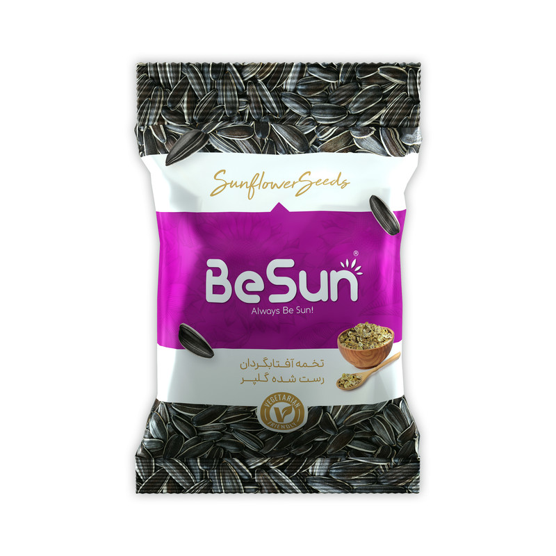 تخمه آفتابگردان رست شده گلپر 105گرمی بی سان طبیعت