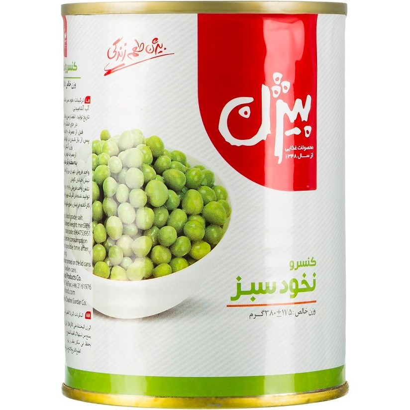 کنسرو نخود فرنگی 380 گرمی بیژن