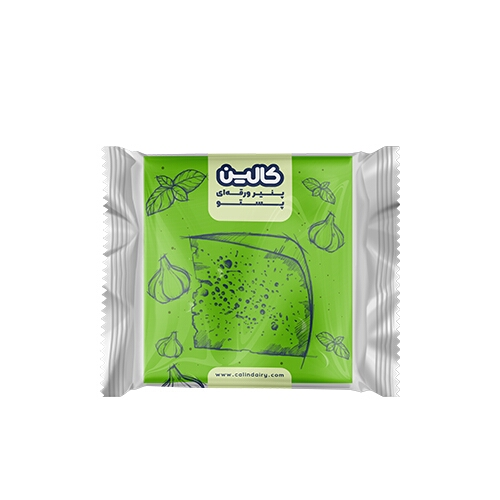 پنیر تست ورقه ای پستو بسته 180 گرمی کالین