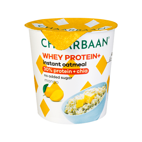 اوتمیل لیوانی فوری پروتئینی انبه 55گرمی چاربان