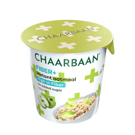 اوتمیل لیوانی فوری پروتئینی فیبر با طعم سیب 55گرمی چاربان