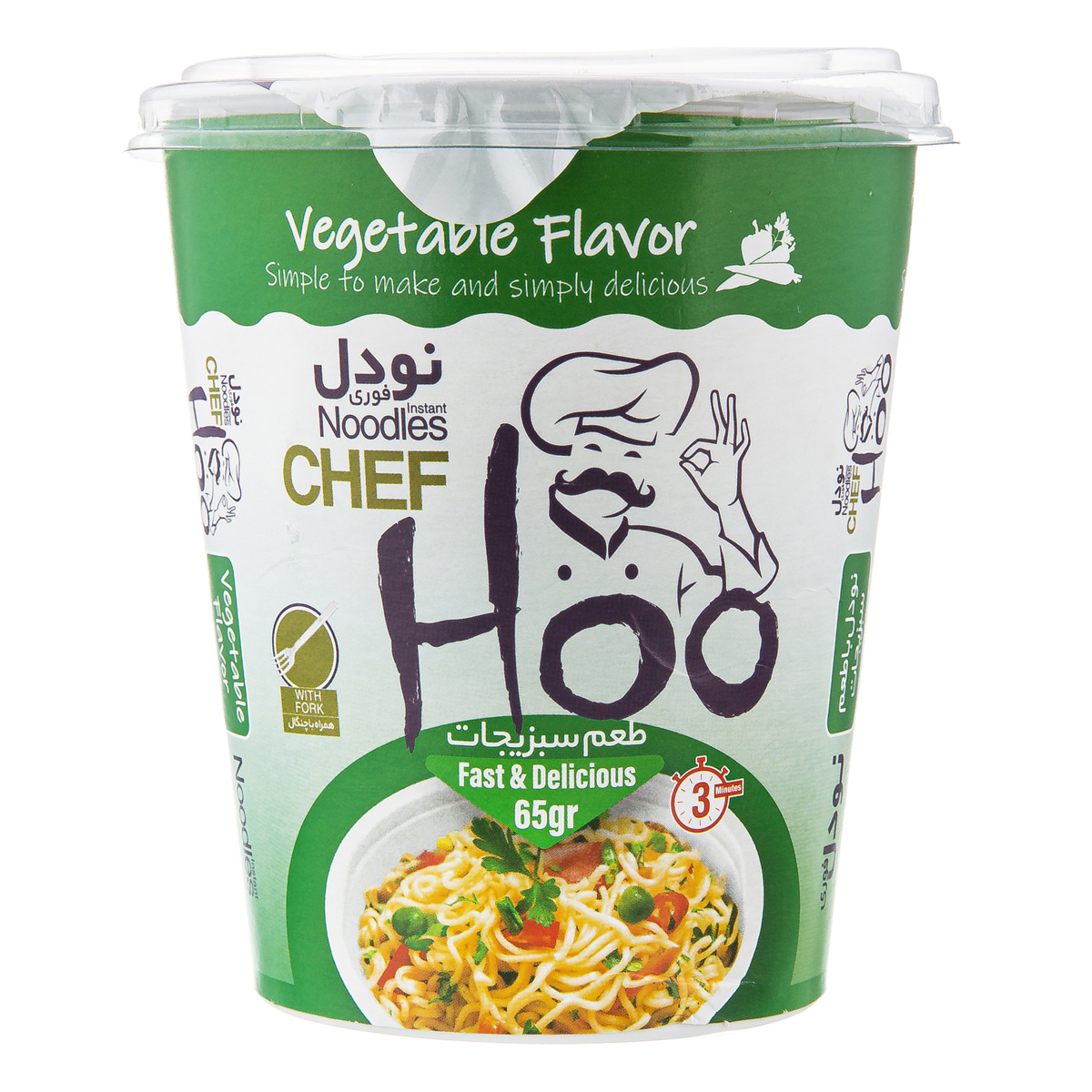 نودل لیوانی سبزیجات 65گرمی شف هو