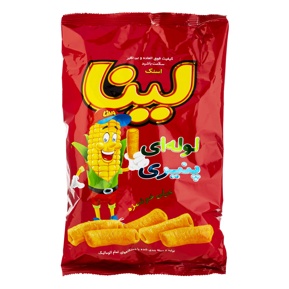 اسنک لوله ای پنیری لینا