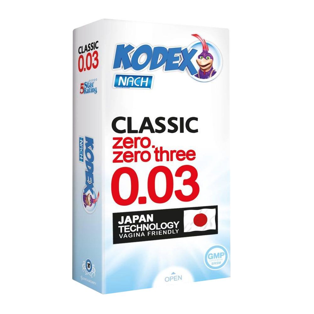 کاندوم 10عددی کلاسیک 30میکرون کدکس