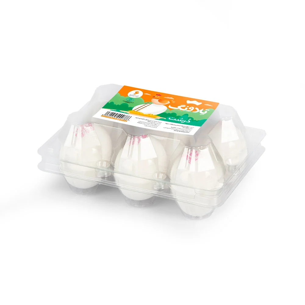 تخم مرغ بسته بندی 6عددی تلاونگ