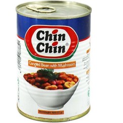 کنسرو لوبیا با قارچ 380گرمی چین چین
