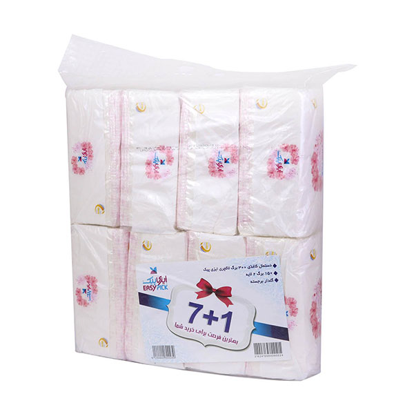 دستمال اقتصادی 500برگ 8عددی ایزی پیک