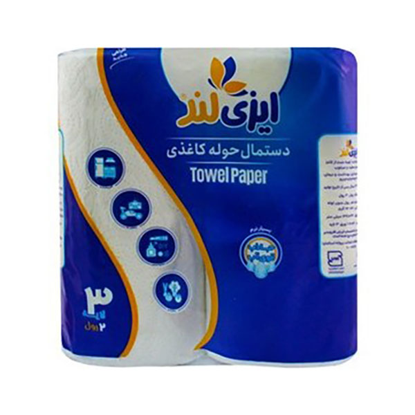 دستمال رولی حوله ای 2عددی ایزی لند