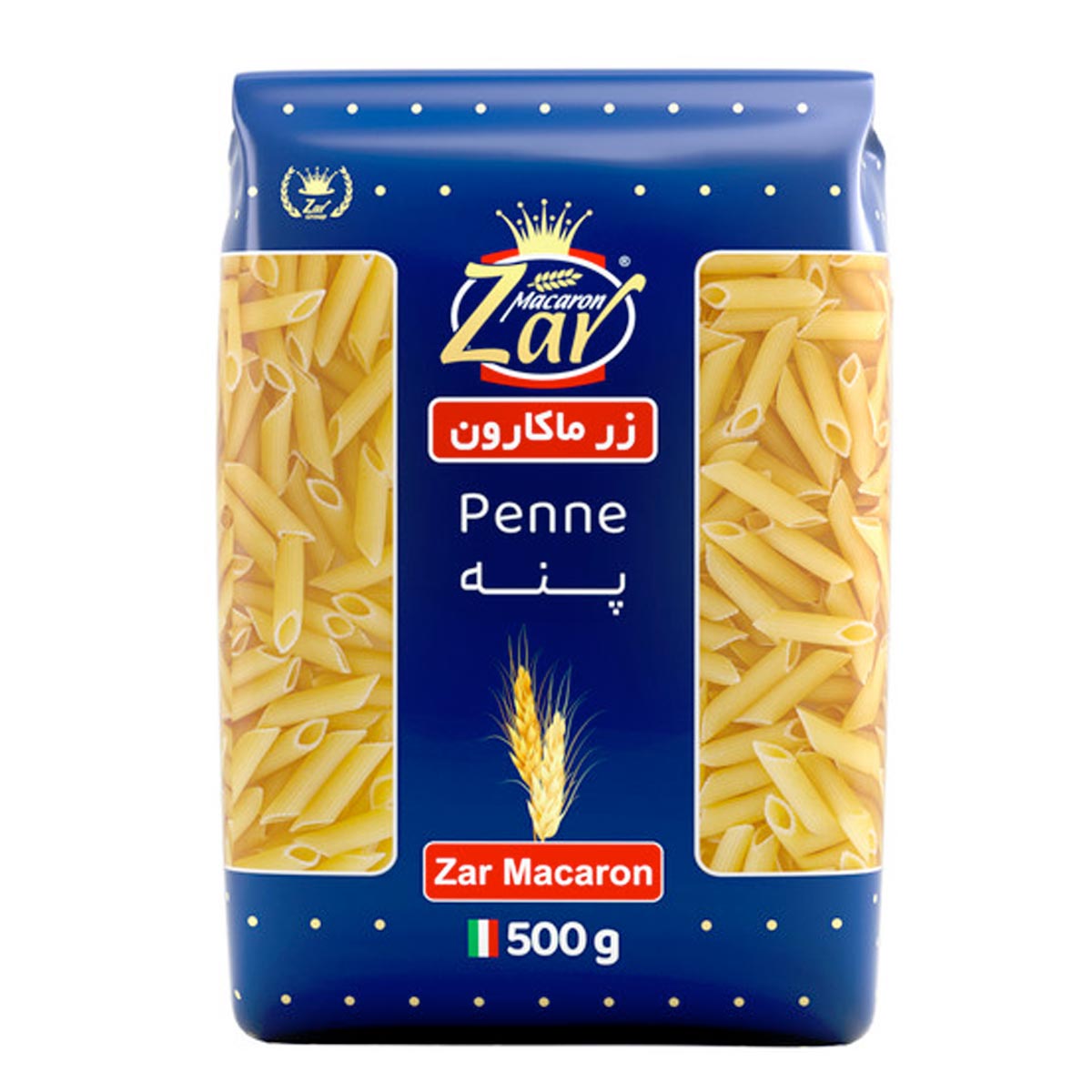 ماکارونی فرمی پنه ریگاته 500گرمی زرماکارون