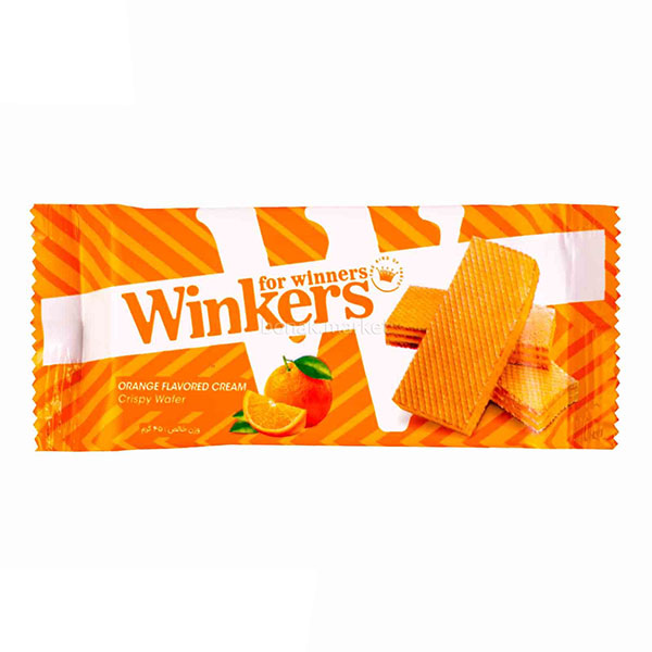 بیسکوییت کرم پرتقالی 45گرمی وینکرز