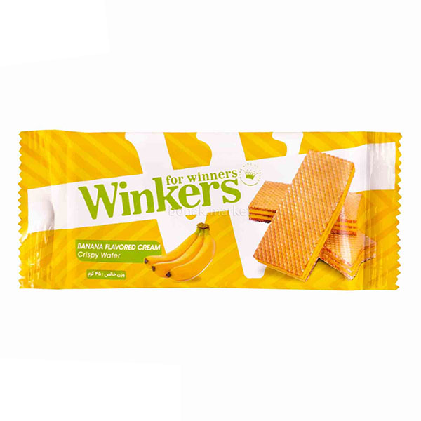 بیسکوییت کرم موزی 45گرمی وینکرز