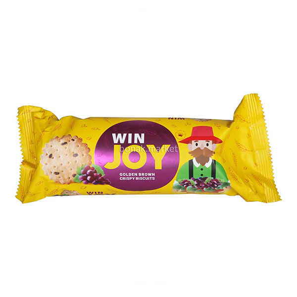 بیسکوییت با تکه کشمش بدون شکر 150گرمی وین جوی