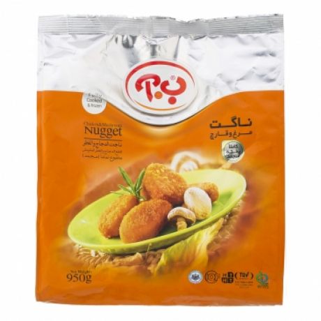 ناگت مرغ و قارچ 950گرمی ب.آ